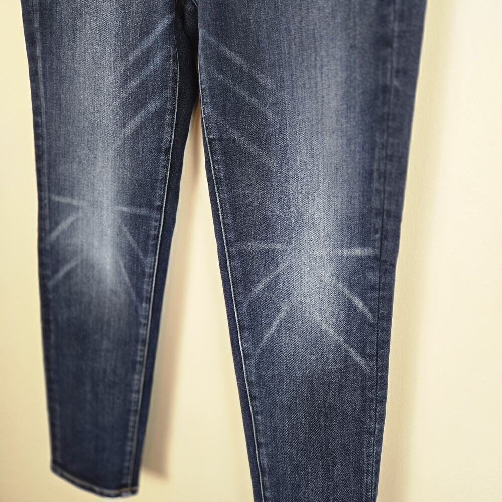 American Eagle 360 Super Stretch Jegging Crop Jeans Size 4 Starburst Distressed - Picture 2 of 11